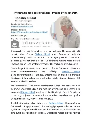 hyr b sta d dsbo billdal tj nster i sverige