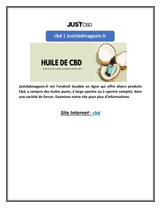 cbd | Justcbdmagasin.fr