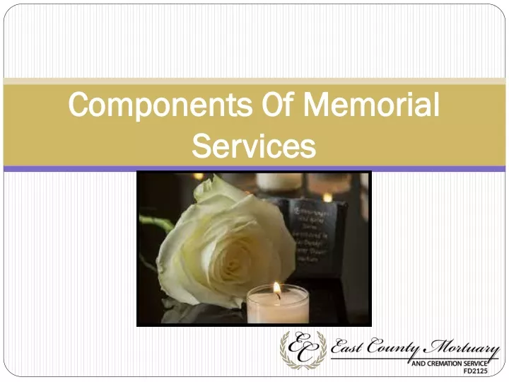 components of memorial services