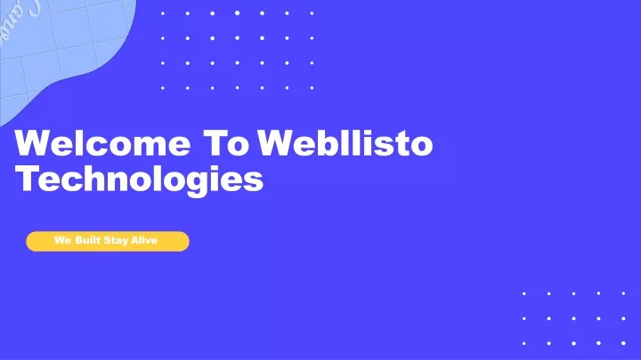 welcome to webllisto