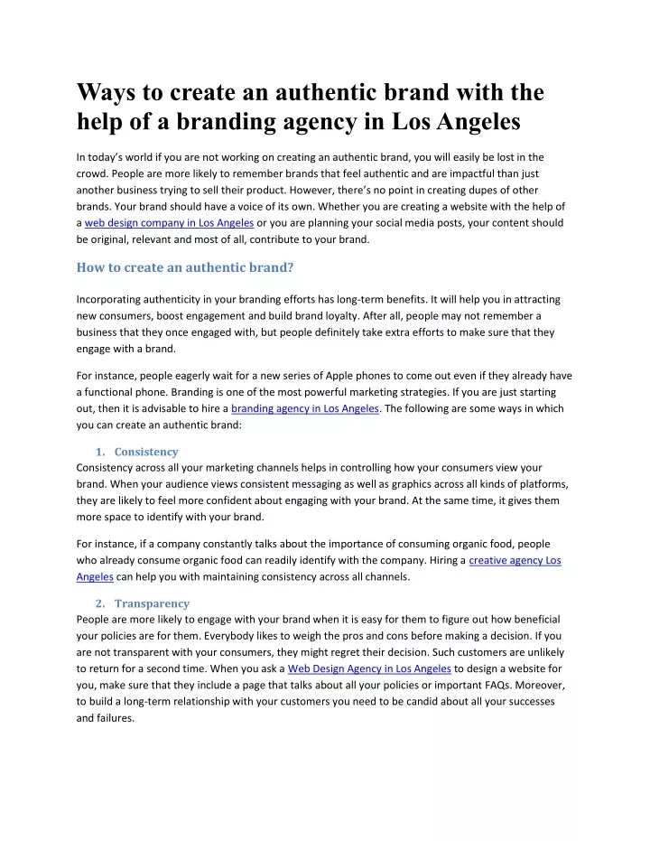 ways to create an authentic brand with the help
