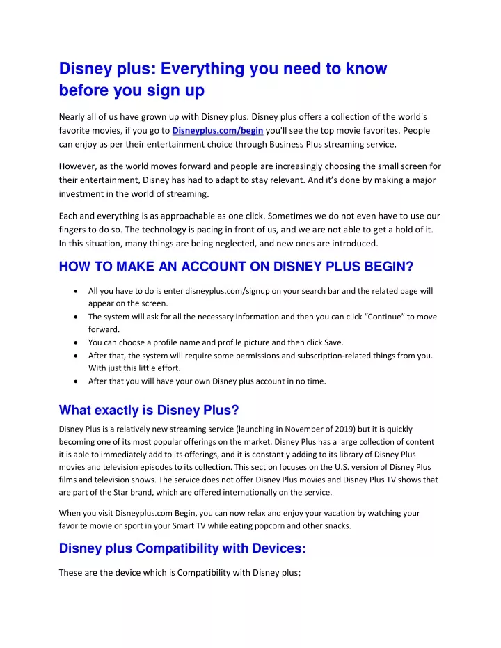 disney plus everything you need to know before