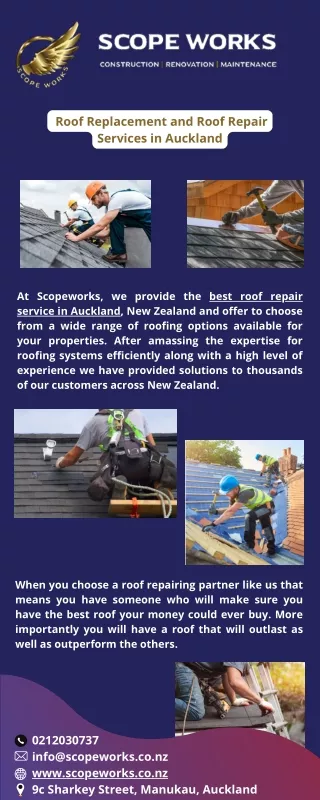 Roof Replacement and Roof Repair Services in Auckland