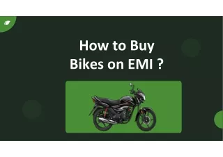 How to Buy Bike on EMI ?