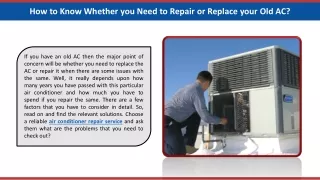 how to know whether you need to repair or replace