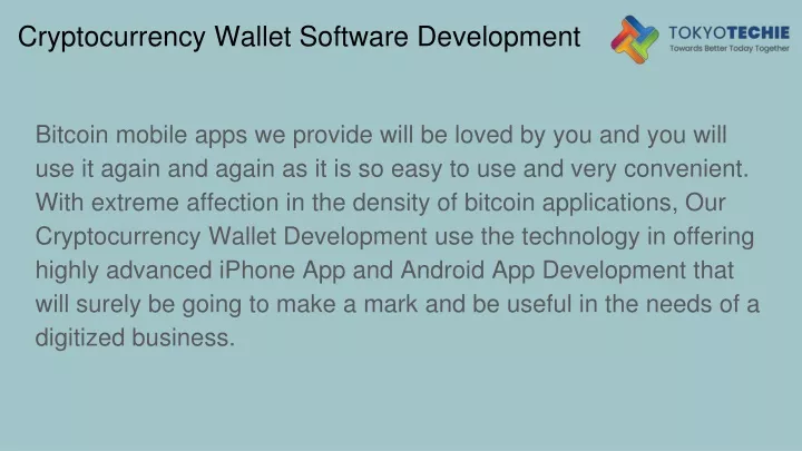 cryptocurrency wallet software development