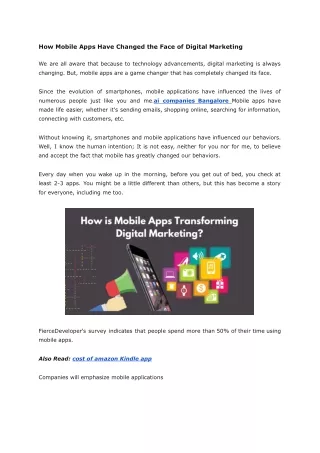 how mobile apps have changed the face of digital