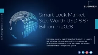 Smart Lock Market Future Demand, Growth, Trends, Forecast 2028