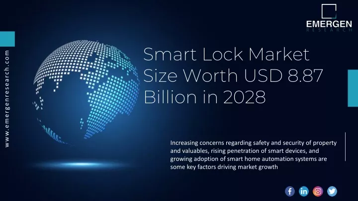 smart lock market size worth usd 8 87 billion