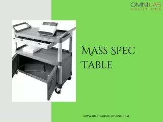 Mass Spec Table