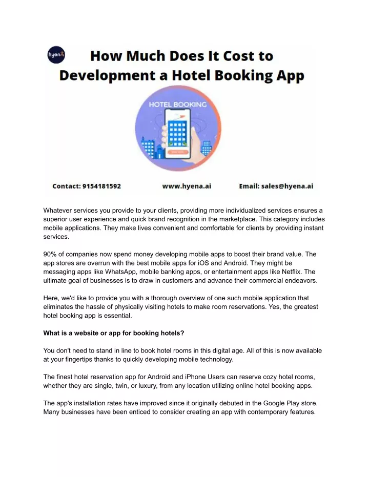 Ppt How Much Does It Cost To Build A Hotel Booking App Powerpoint Presentation Id