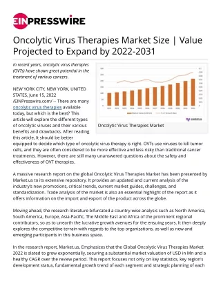 oncolytic-virus-therapies-market-size-value-projected-to-expand-by-2022-2031-1