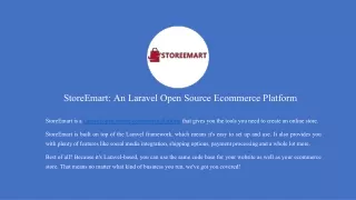 StoreEmart An Laravel Open Source Ecommerce Platform_