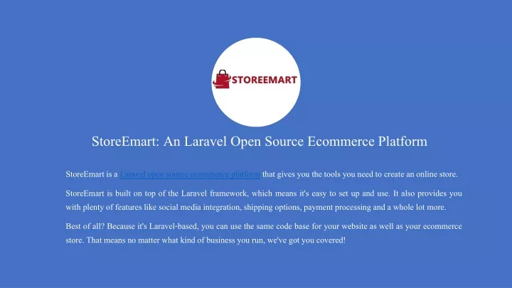 storeemart an laravel open source ecommerce platform