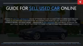 GUIDE FOR SELL USED CAR ONLINE_