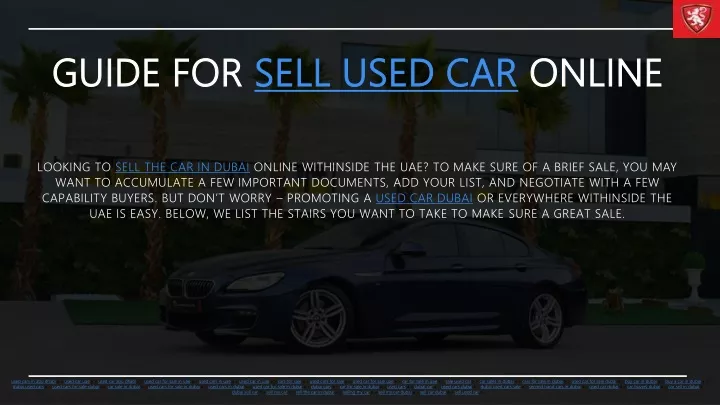 guide for sell used car online