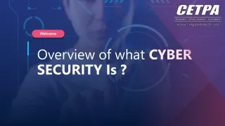 Overview of What Cyber Security Is?