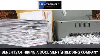benefits of hiring a document shredding company