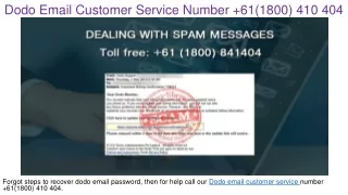 dodo email customer service number 61 1800 410 404