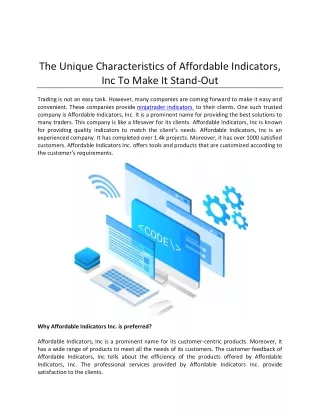 The Unique Characteristics of Affordable Indicators, Inc To Make It Stand-Out