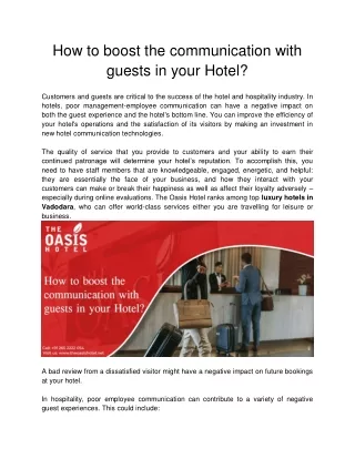 The Oasis Hotel - How to boost the communication with guests in your Hotel_ (1)