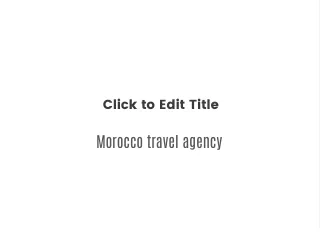 Morocco travel agency