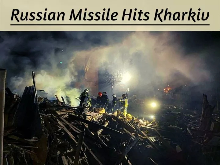 russian missile hits kharkiv