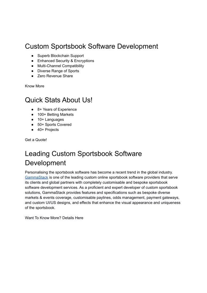 custom sportsbook software development