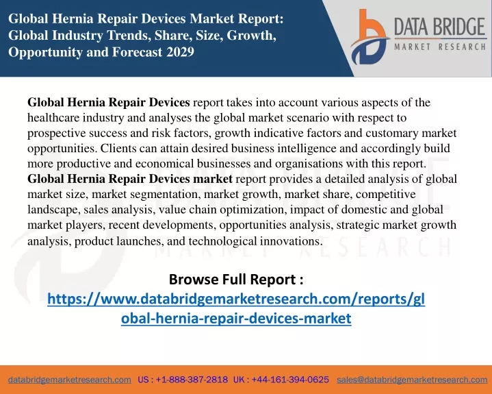 global hernia repair devices market report global