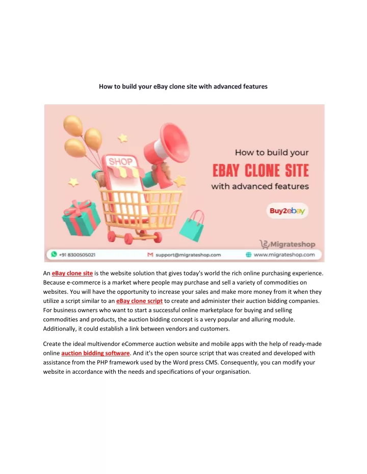 how to build your ebay clone site with advanced