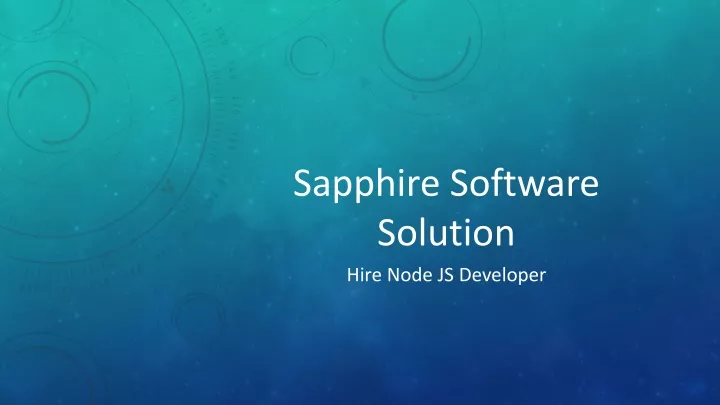 sapphire software solution