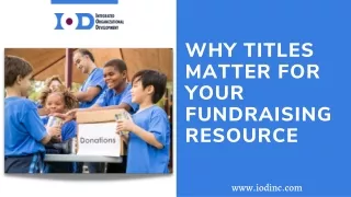 Why Titles Matter for your Fundraising Resource