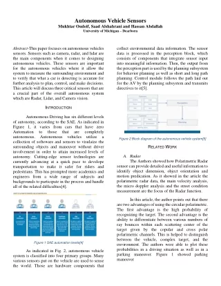 Autonomous vehicle Sensors