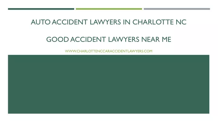 auto accident lawyers in charlotte nc