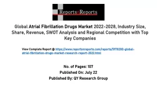 Atrial Fibrillation Drugs Market