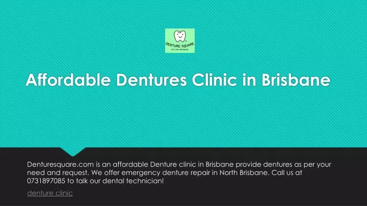 affordable dentures clinic in brisbane