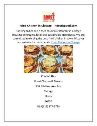 Fried Chicken in Chicago  Roostisgood.com