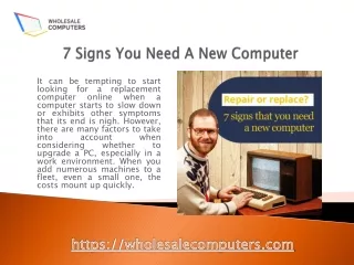 7 signs you need a new computer