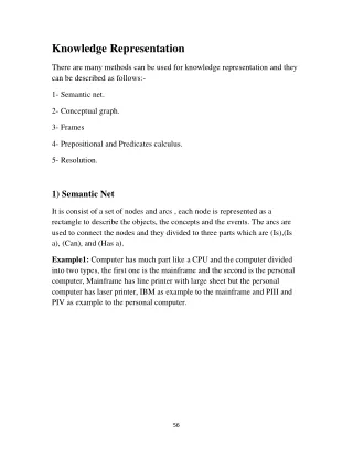 knowledge representation