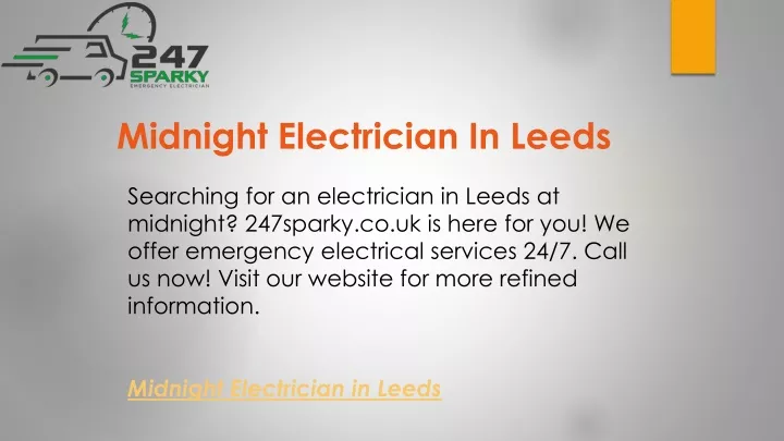 midnight electrician in leeds