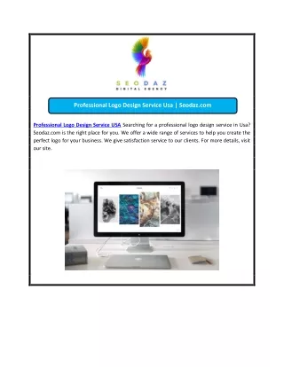 Professional Logo Design Service Usa | Seodaz.com