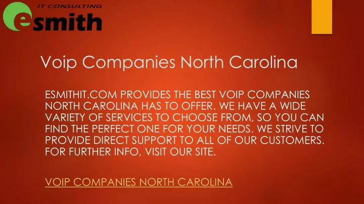 voip companies north carolina