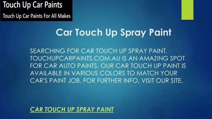 car touch up spray paint