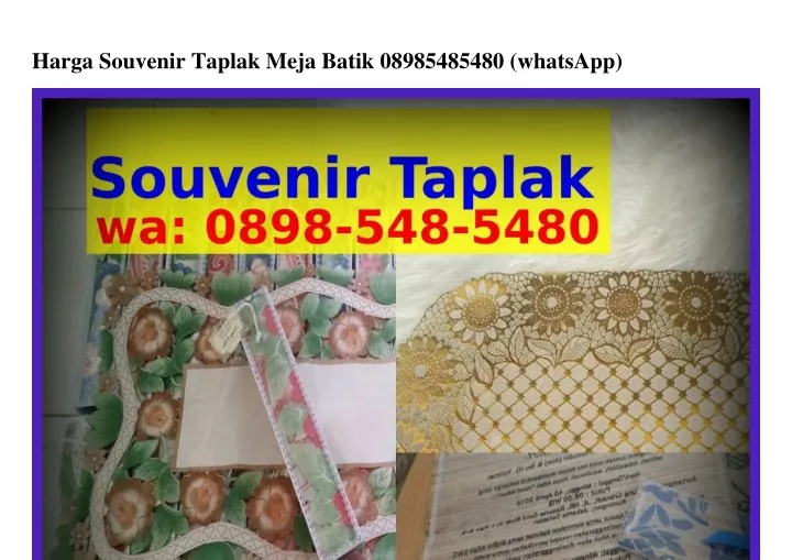 harga souvenir taplak meja batik 08985485480