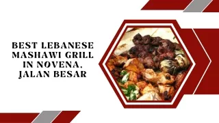 Best Lebanese Mashawi Grill in Novena, Jalan Besar