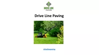 drive line paving