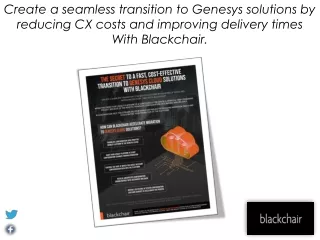 Cost Effective Transition To Genesys Cloud Solutions With Blackchair