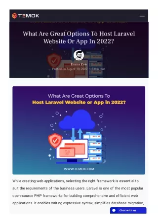 What Are Great Options To Host Laravel Website Or App In 2022