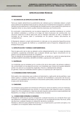 mejoramiento de la transitabilidad vehicular