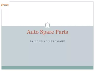Auto Spare Parts By Hong Ye Hardware